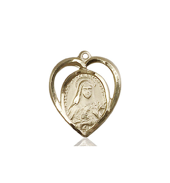 14kt Gold St. Theresa Medal