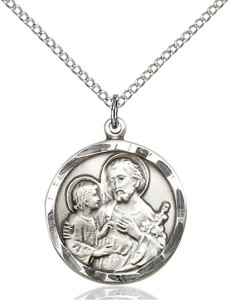 Sterling Silver St. Joseph Pendant