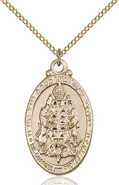 Gold Filled Jewish Protection Pendant