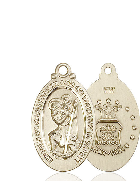 14kt Gold St. Christopher Medal