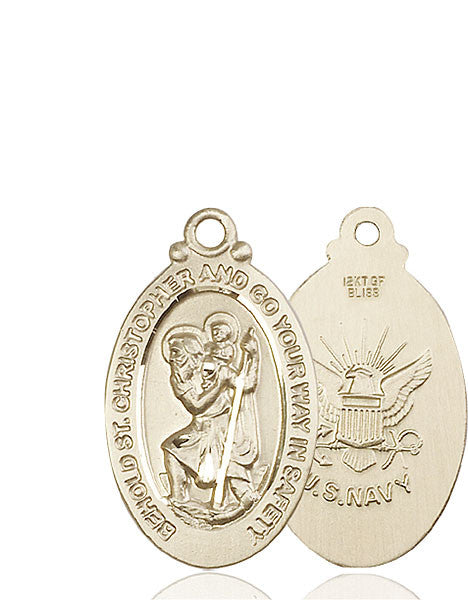 14kt Gold St. Christopher Medal