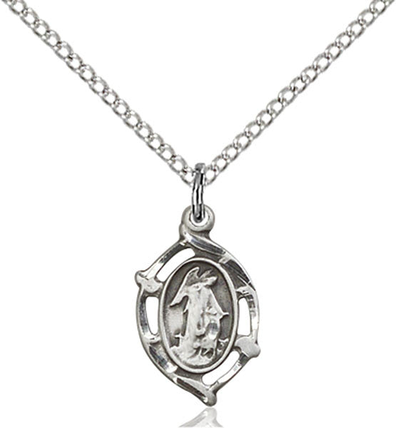 Sterling Silver Guardian Angel Pendant