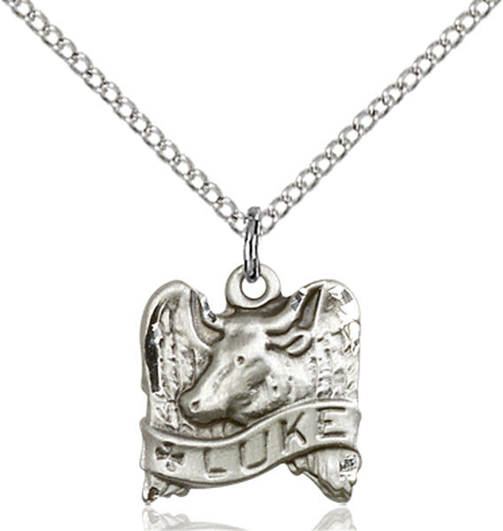 Sterling Silver St. Luke Pendant