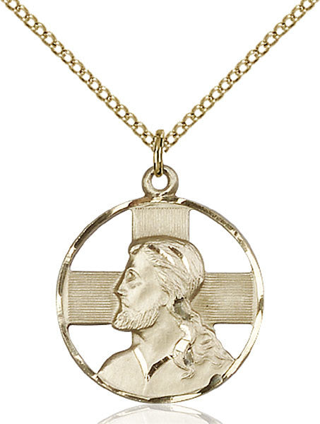 Gold Filled Head of Christ Pendant