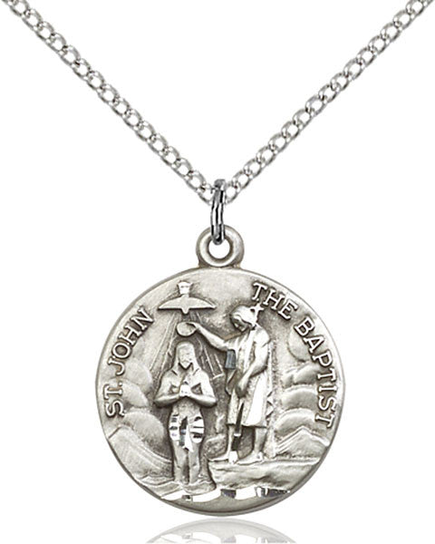 Sterling Silver St. John the Baptist Pendant