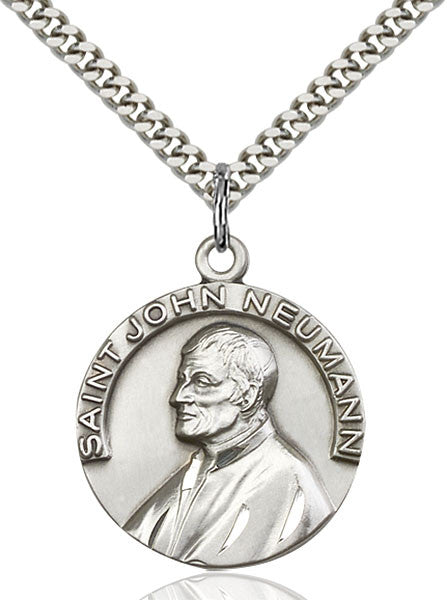 Sterling Silver St. John Neumann Pendant