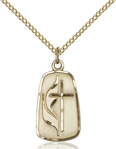 Gold Filled Methodist Pendant