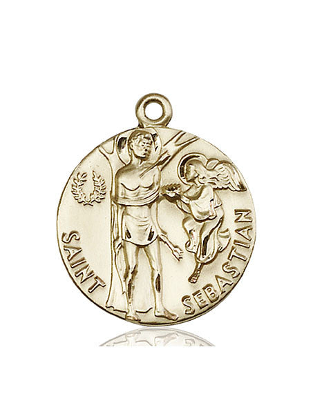 14kt Gold St. Sebastian Medal