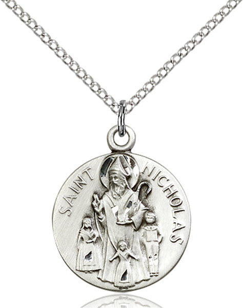 Sterling Silver St. Nicholas Pendant