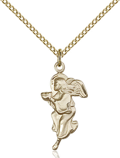 Gold Filled Guardian Angel Pendant