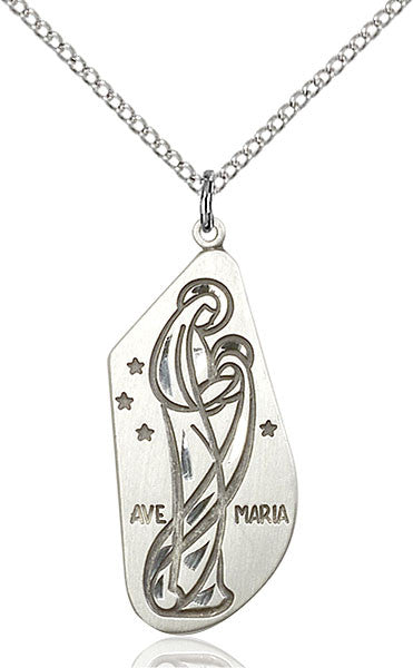 Sterling Silver Ave Maria Pendant