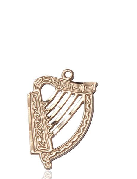 14kt Gold Irish Harp Medal