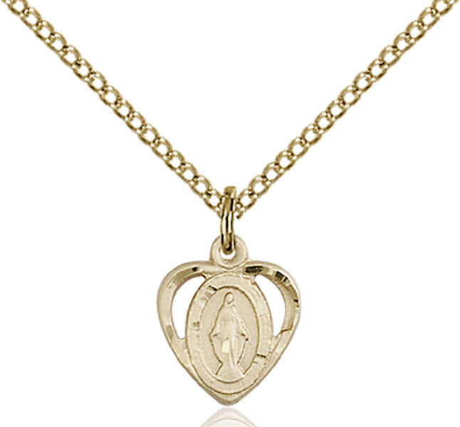 Gold Filled Miraculous Pendant