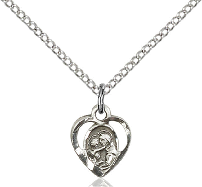 Sterling Silver St. Anthony of Padua Pendant