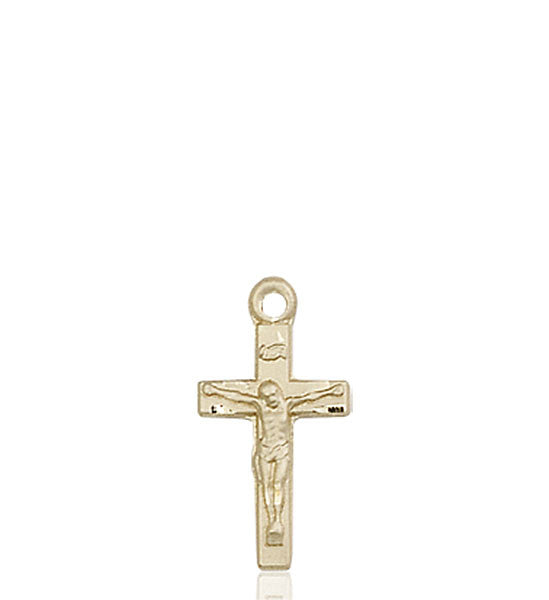 14kt Gold Crucifix Medal