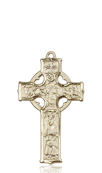 14kt Gold Celtic Cross Medal