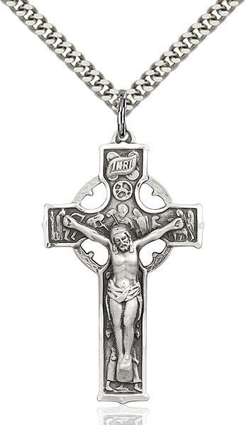 Sterling Silver Celtic Crucifix Pendant