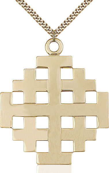 Gold Filled Jerusalem Cross Pendant