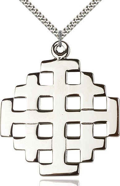 Sterling Silver Jerusalem Cross Pendant