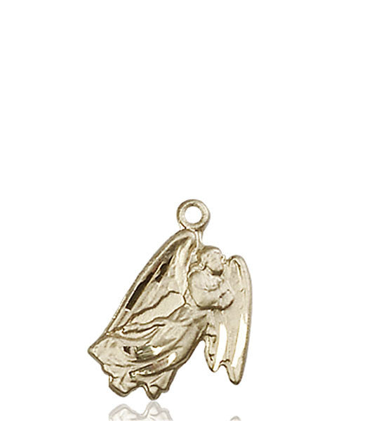 14kt Gold Guardian Angel Medal