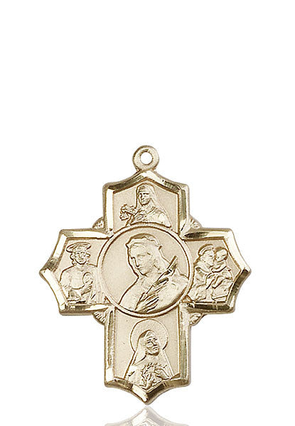 14kt Gold Philomena/Ther/Rita/Ant/Jude Medal