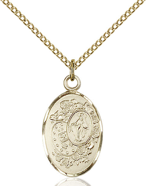 Gold Filled Miraculous Pendant