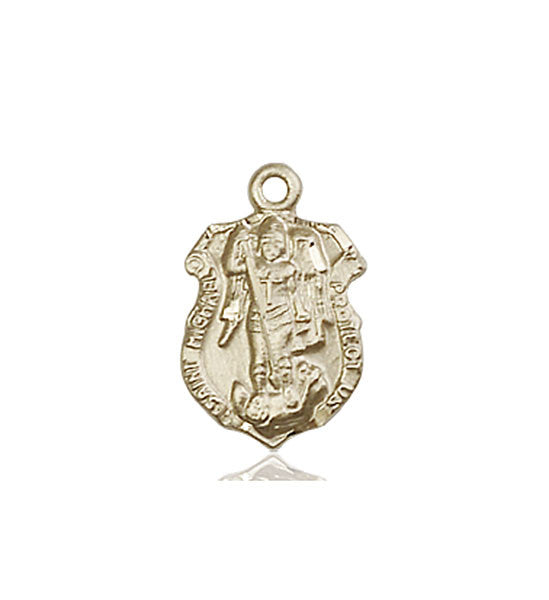 14kt Gold St. Michael the Archangel Medal