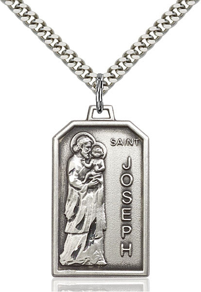 Sterling Silver St. Jospeh Pendant