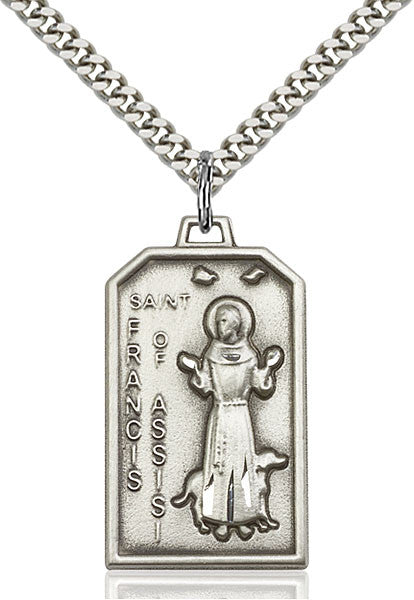 Sterling Silver St. Francis Pendant