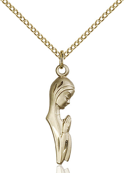 Gold Filled Madonna Pendant