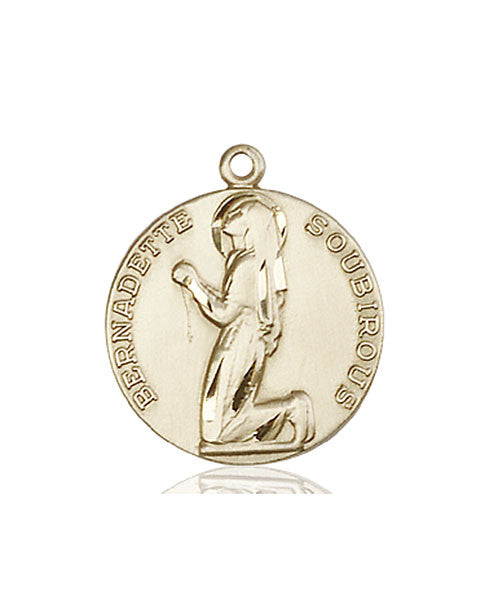 14kt Gold St. Bernadette Medal