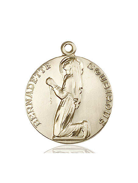 14kt Gold St. Bernadette Medal