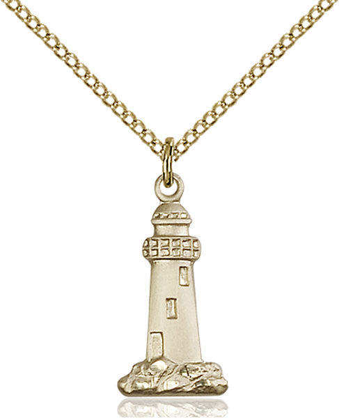 Gold Filled Lighthouse Pendant