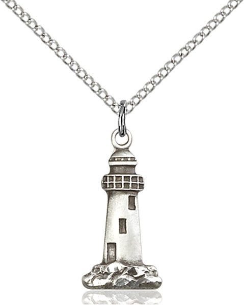 Sterling Silver Lighthouse Pendant