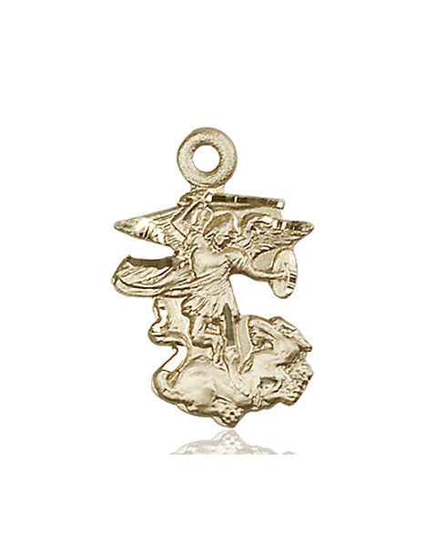 14kt Gold St. Michael the Archangel Medal