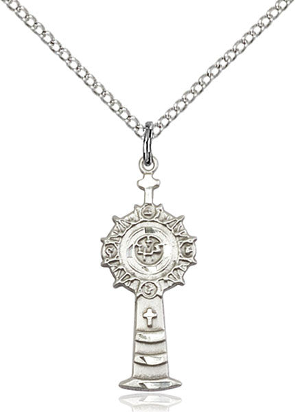 Sterling Silver Monstrance Pendant