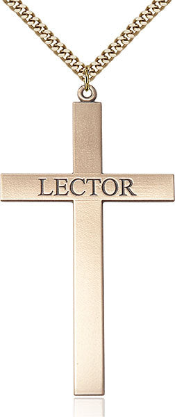 Gold Filled Lector Cross Pendant