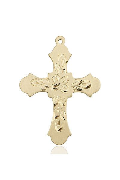 14kt Gold Cross Medal