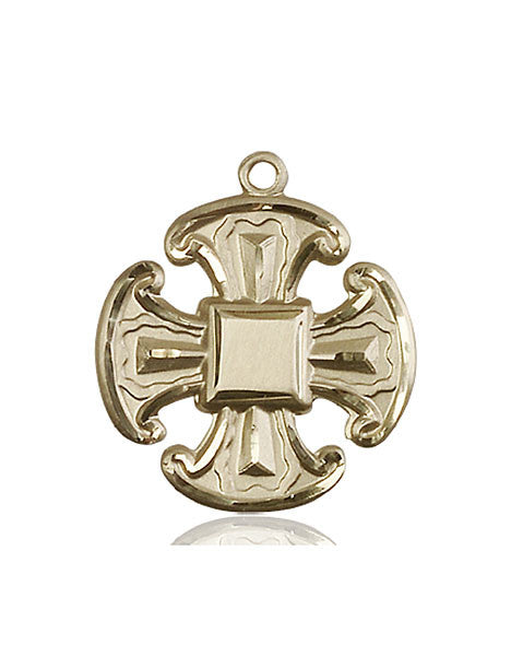 14kt Gold Cross Medal