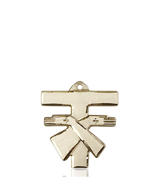 14kt Gold Franciscan Cross Medal