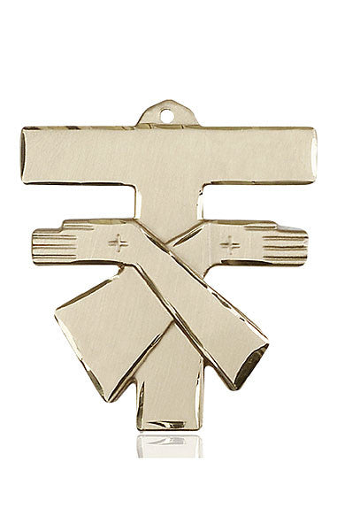 14kt Gold Franciscan Cross Medal