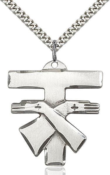 Sterling Silver Franciscan Cross Pendant