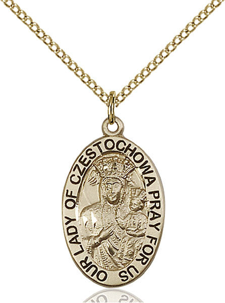 Gold Filled O/L of Czestochowa Pendant