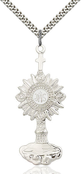 Sterling Silver Monstrance Pendant