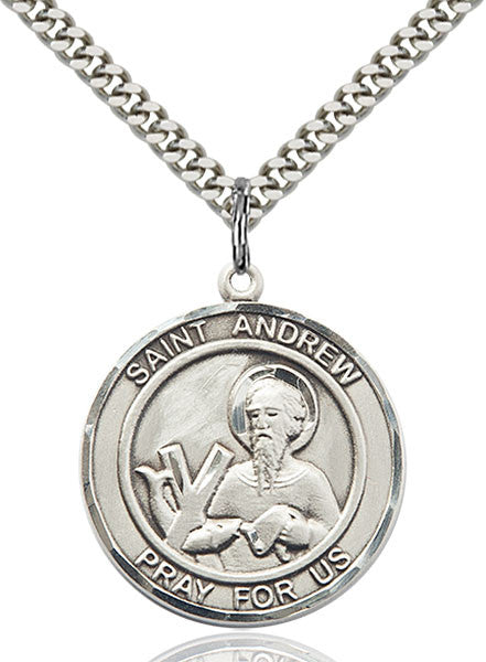 Sterling Silver St. Andrew the Apostle Pendant