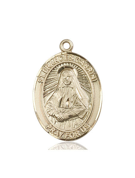 14kt Gold St. Frances Cabrini Medal