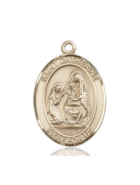 14kt Gold St. Catherine of Siena Medal