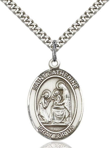 Sterling Silver St. Catherine of Siena Pendant