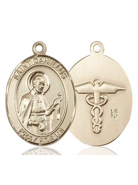 14kt Gold St. Camillus of Lellis Medal