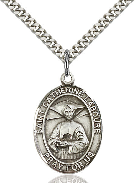 Sterling Silver St. Catherine Laboure Pendant